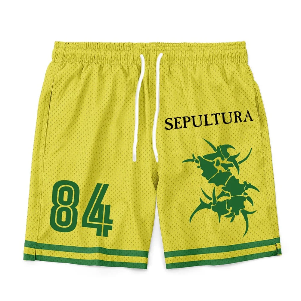 Sepultura 84 Soccer Shorts Summer Loose Fashion Design 3D Printing Half Pants Casual Soft Unisex Streetwear Men Hip Hop Merch 26