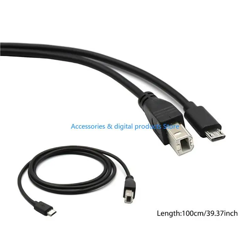 Cable impresora 77JD MicroUSB a USB B para impresora y transferencia datos