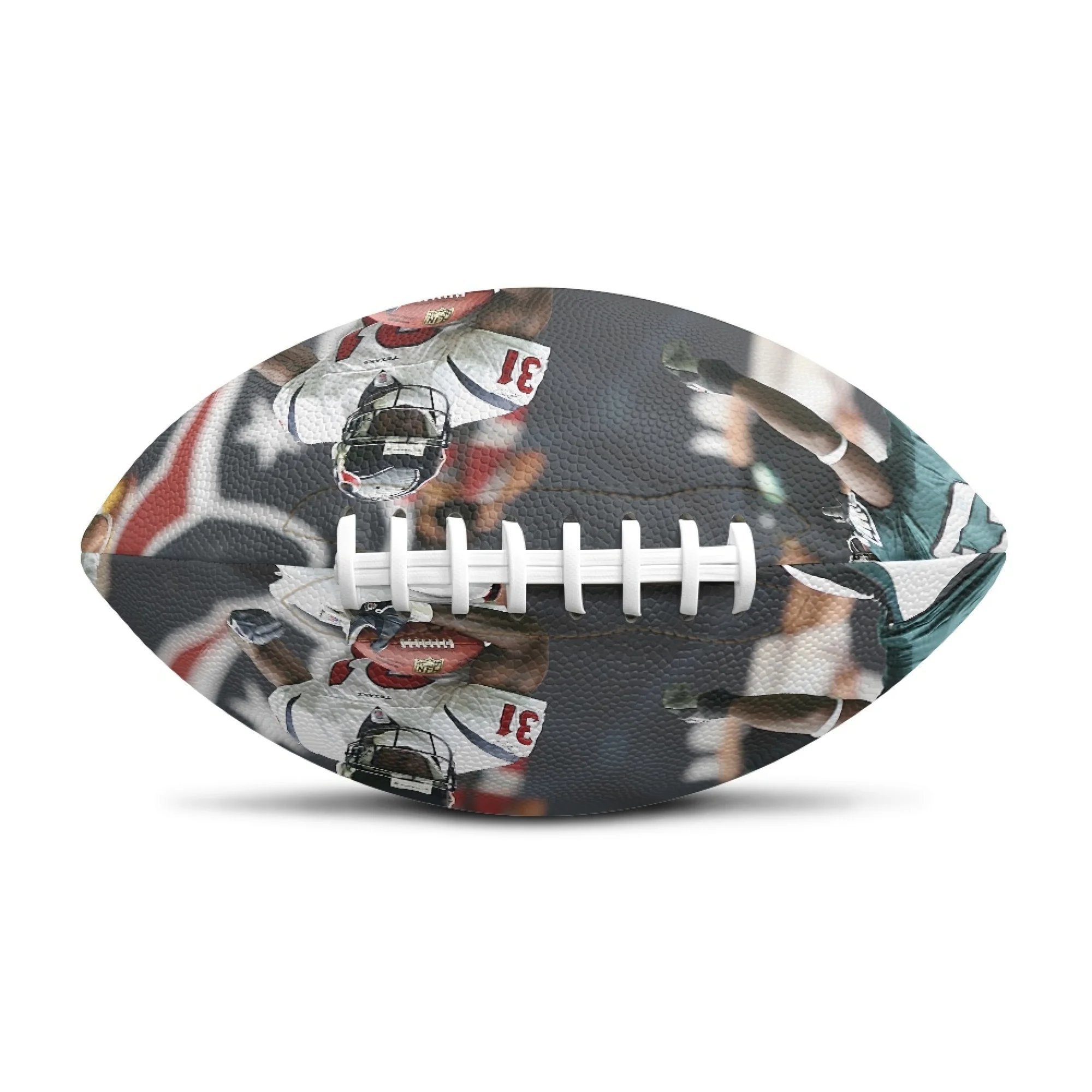 Image Custom American Rugby Outdoor Leather Non-Slip Texture Ball Game Training Rugby Square Printing Young Men