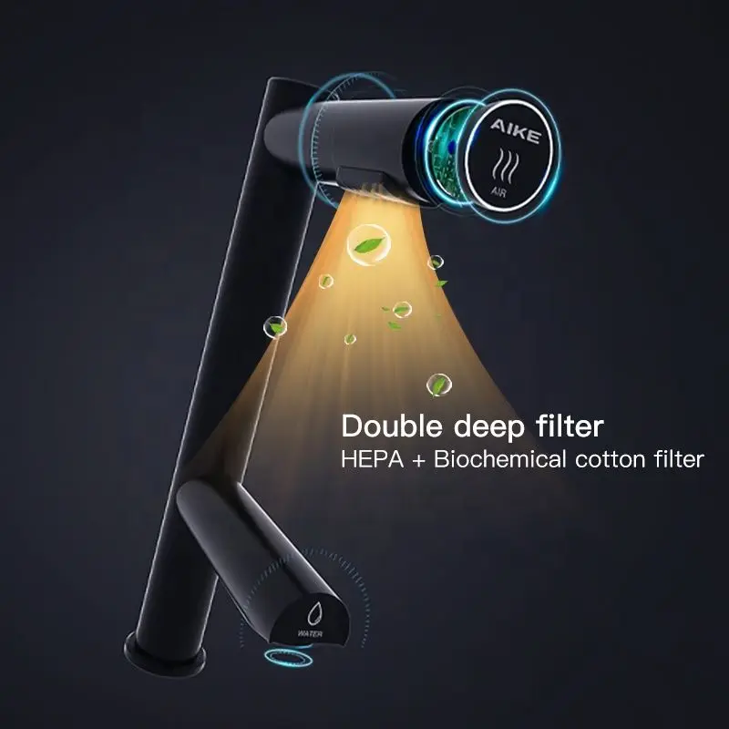 AIKE عالية السرعة مجفف يدوي هوائي مجففات الحمام قوية الإبداعية صنبور 2 في 1 تصميم التلقائي غسل اليدين وتجفيف مجفف