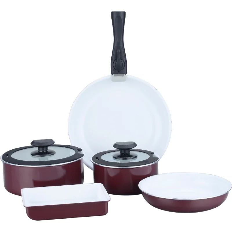 High Quality Ceramic Non-stick Milk Pan With Detachable Handle