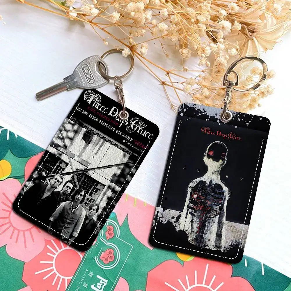 روك باند T-Three Days G-Grace بطاقة المفاتيح أنيمي موضة قلادة حقيبة معرف بطاقة الباب حافظة حافلة بطاقة لطيف الكبار هدية عيد ميلاد #1