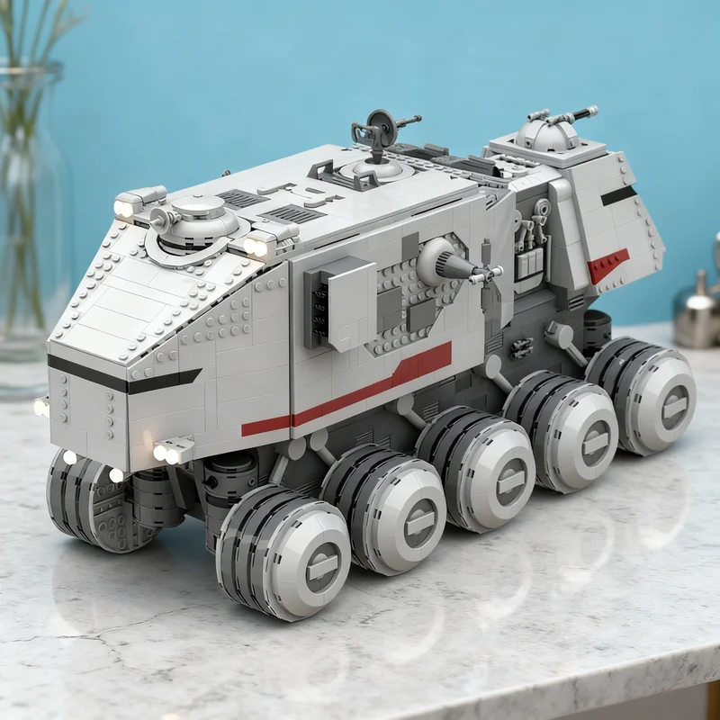 

3712pcs MOC Scale Republic Juggernaut Star Battle Model Building Blocks Creative DIY Gift Display Decor Assemble Premium Adult