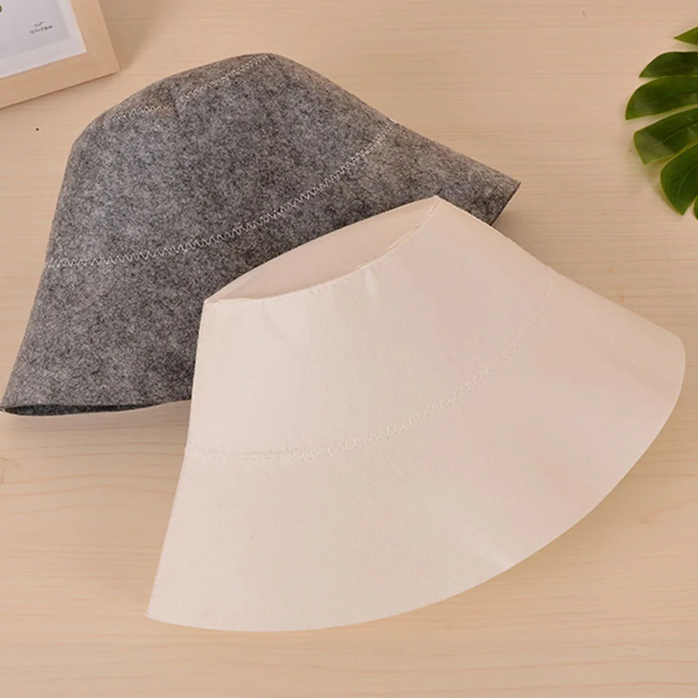 Anti Heat Sauna Hat Felt Head Protection Bath Anti Heat Russian Style Shower Cap Sauna Hat Sauna Vaporarium Accessories