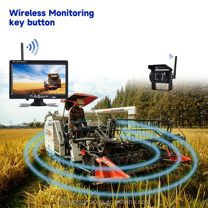 7인치 디지털 무선 방수 송수신기 무선 모니터 후방 카메라 모니터용