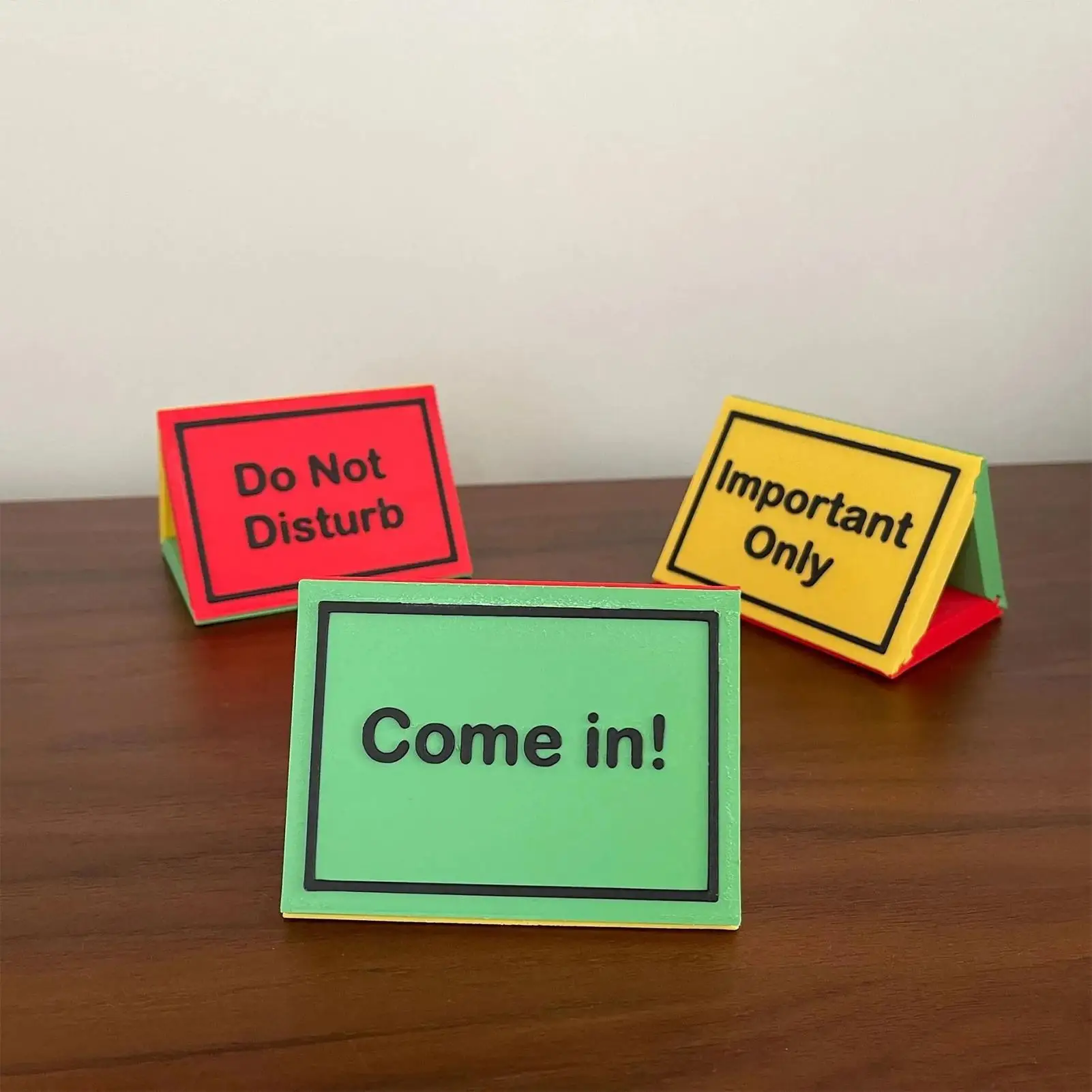 Schild 3-seitig nicht stören Desktop-Indikator 3D nicht stören Konferenzraum Schild College Wohnheim Dekor Schreibtischzubehör