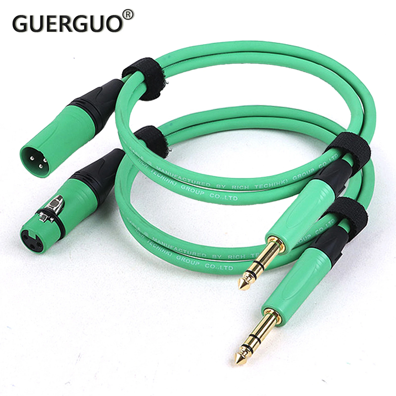 

1PC 6.35 1/4'' Male to 3-Pin XLR Cable-Female/Male XLR to Stereo Jack 6.5mm (1/4") TRS Male Plug Audio Lead Microphone AMP Cable