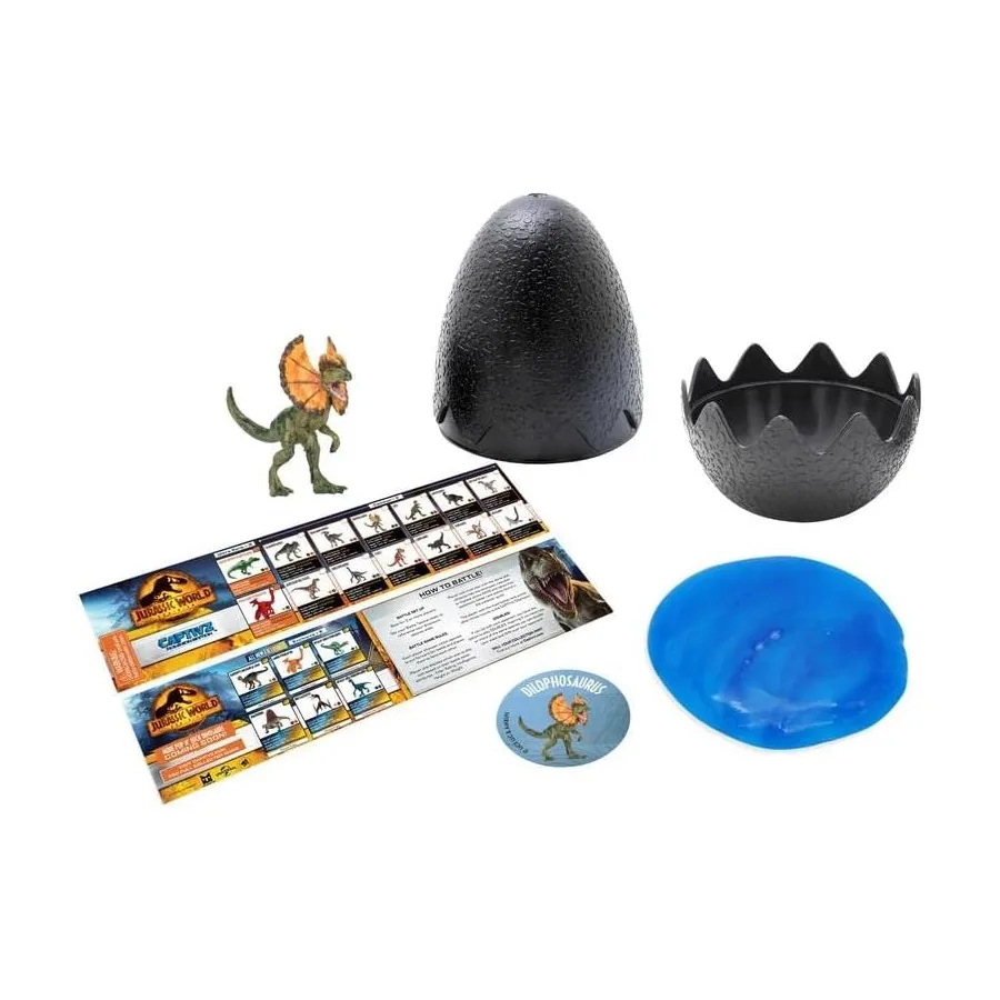 Jurassic World Dominion CAPTIVZ Clash Edition Slime Egg 4-Pack or 1-Pack Increditoyz Bundled Set Blind Box