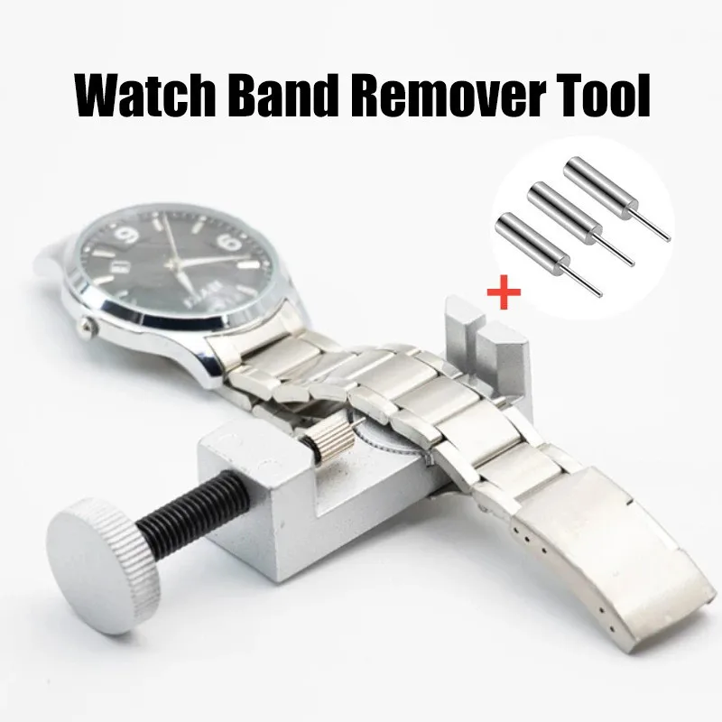 Stainless Steel Watch Band Strap Remover Tool Link Pin Repair Tools Kits for Watchmakers with Pack of 3 Extra Pins Replacement