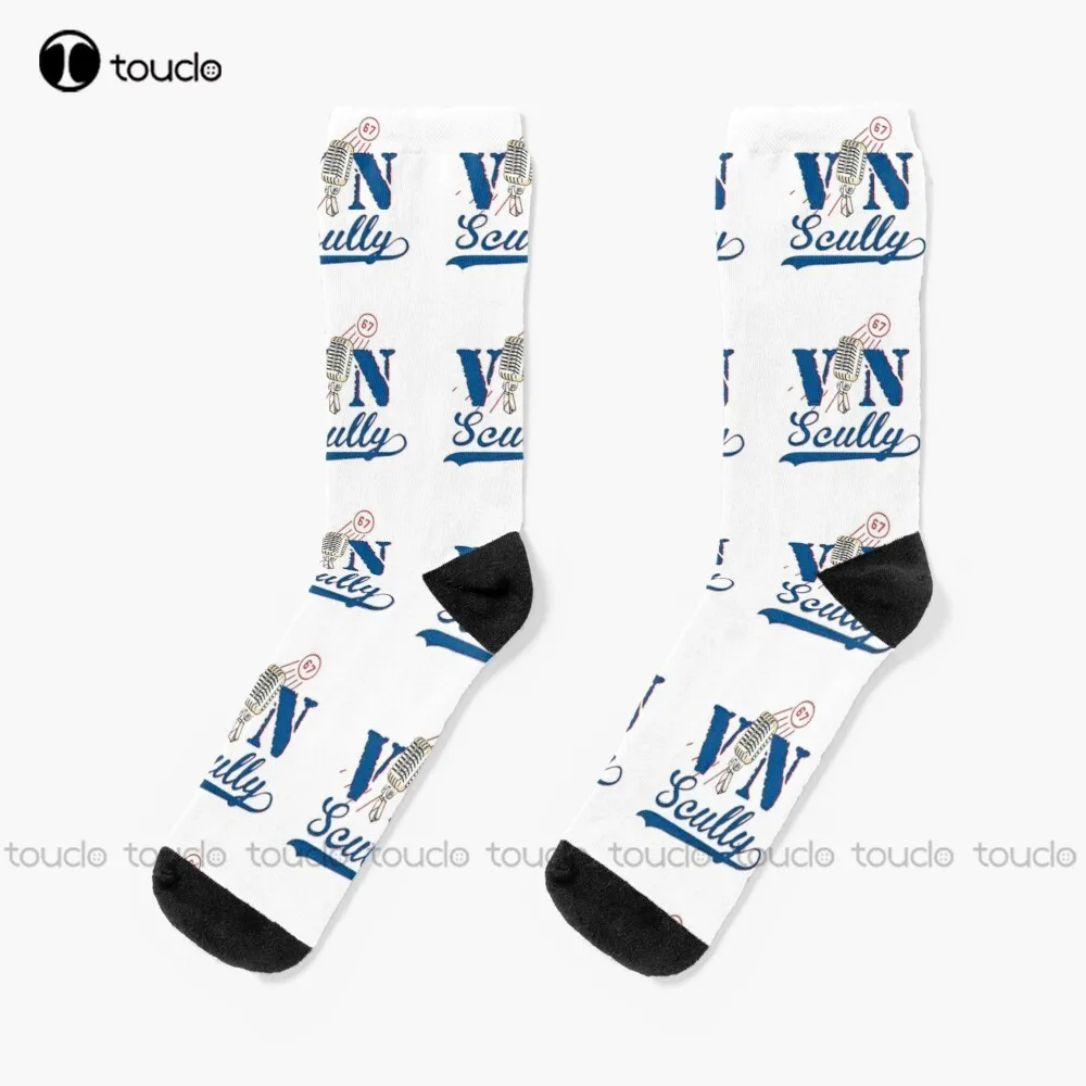 Vin Scully Microphone Vin Scully 67 Socks Woman Socks 360° Digital Print Christmas New Year Gift Unisex Adult Halloween New Art