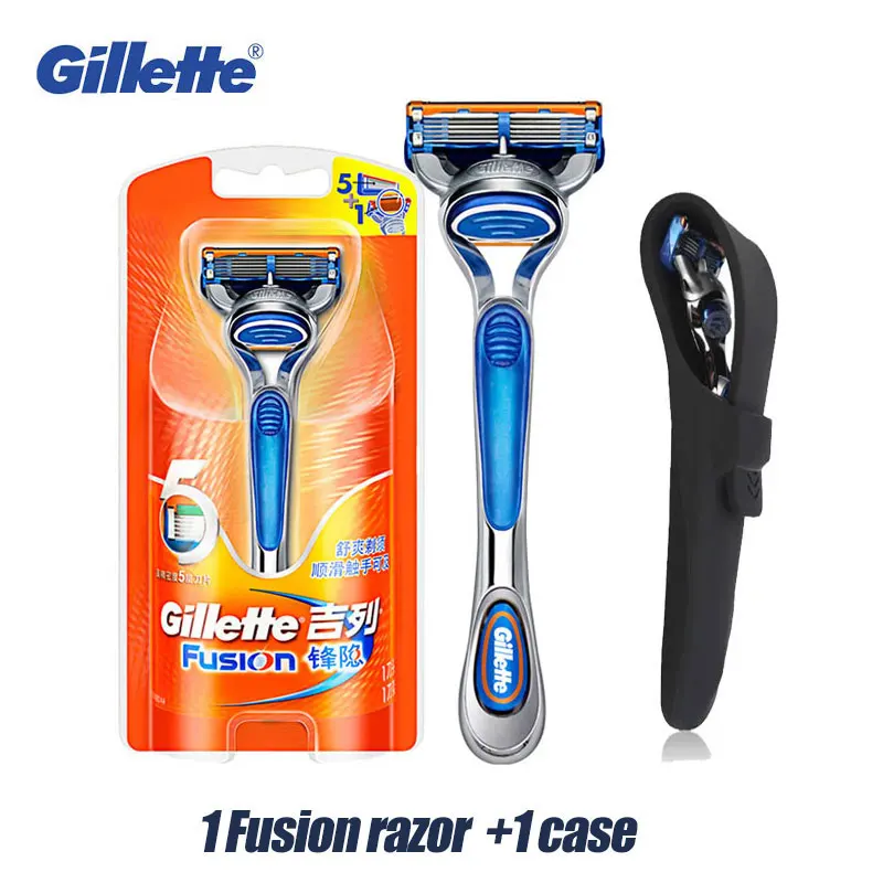 Original Gillette Fusion Rasierer für Männer Gesicht Haar Bart Rasieren manuelle Rasierer Kassetten Ersatz Rasierer Köpfe 5 Schichten Klingen