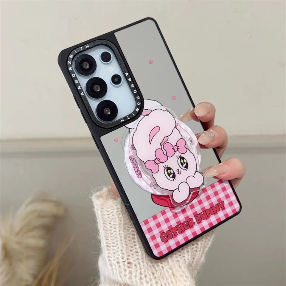 Kawaii Esther Bunny Magnetic Phone Case for Samsung Galaxy S24