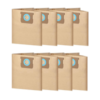A02V-8Pack DXVA19-4104 Vacuum Replacement Bags For  5 To 8 Gallon Wet/Dry Vacuums, Disposable Shop Vac Dust Bags Collectio