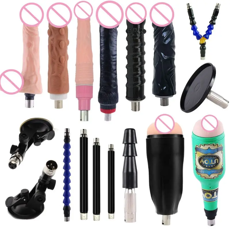 

Rough Beast 3XLR Attachements For Sex Machine Women and Men Love Machines Sex Toys Adult Product 3Prong Big Dildos Masturbation