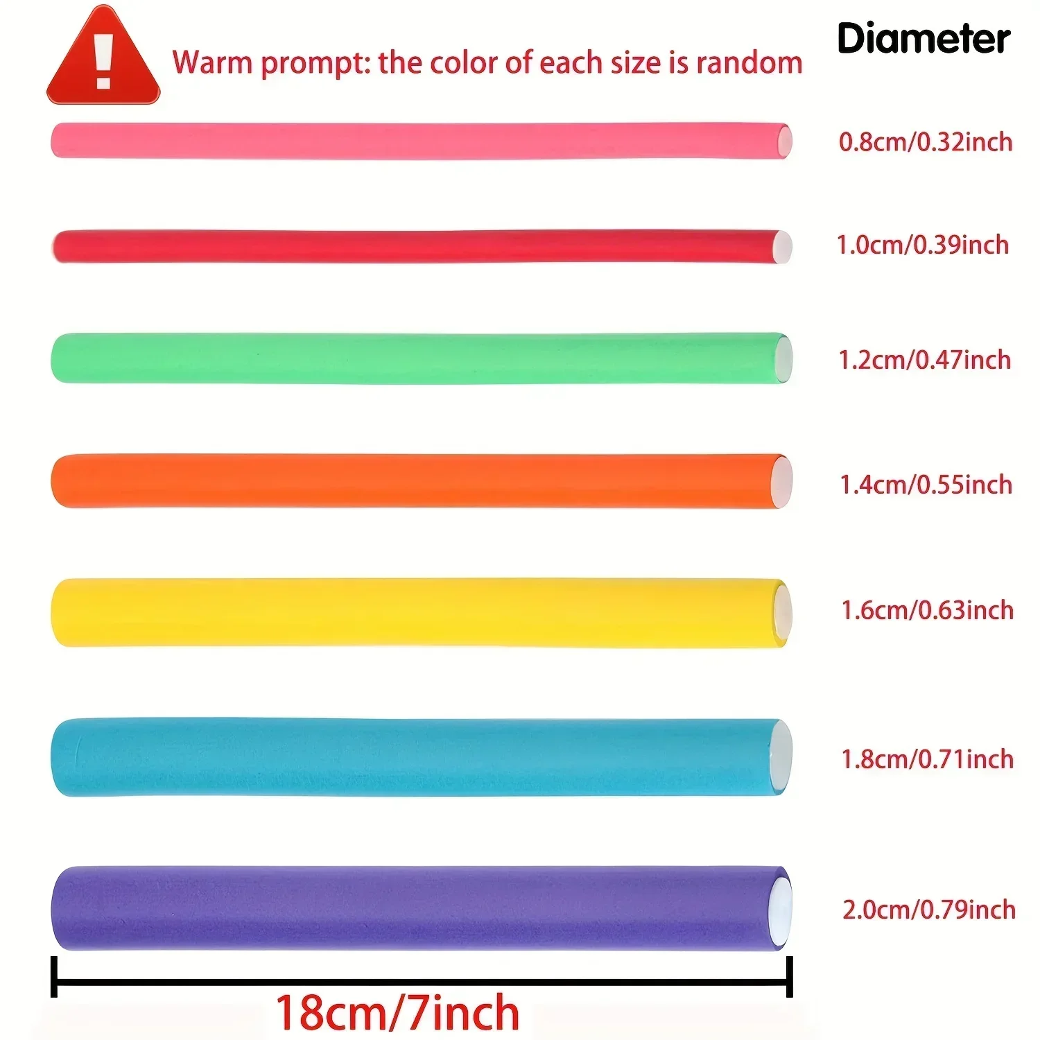42 قطعة/المجموعة/المجموعة قضبان تجعيد مرنة الشعر تويست قضبان مرنة بكرو مجموعة تويست رغوة بكرات شعر لتقوم بها بنفسك لا قضبان الشعر الحرارة بكرات