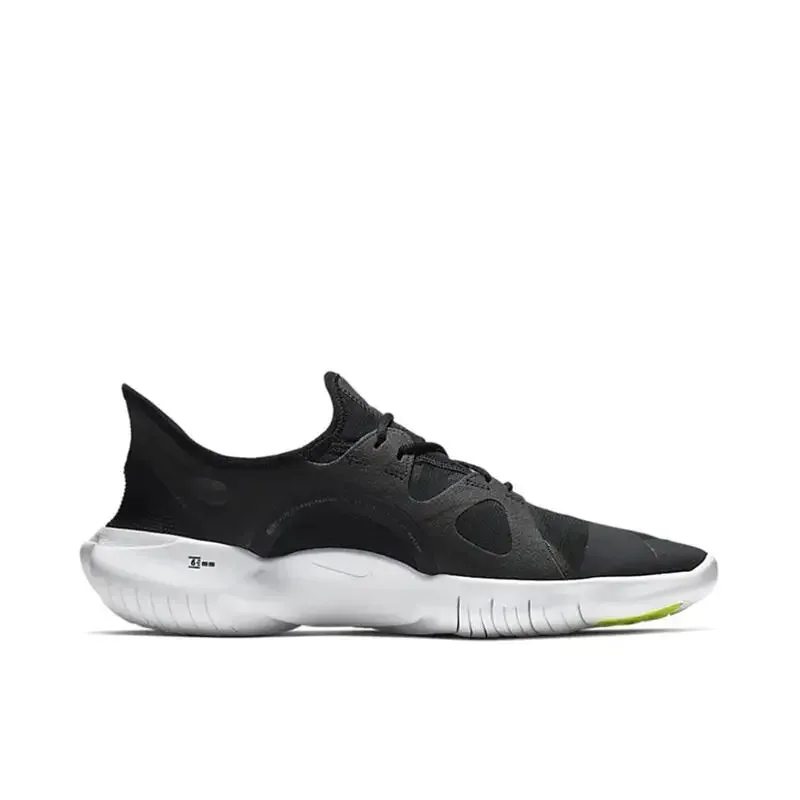 

Nike Free RN 5.0 Women's Black Unisex White Non-slip Wear Comfortable Breathable Casual Sports Comfortable Running Shoes