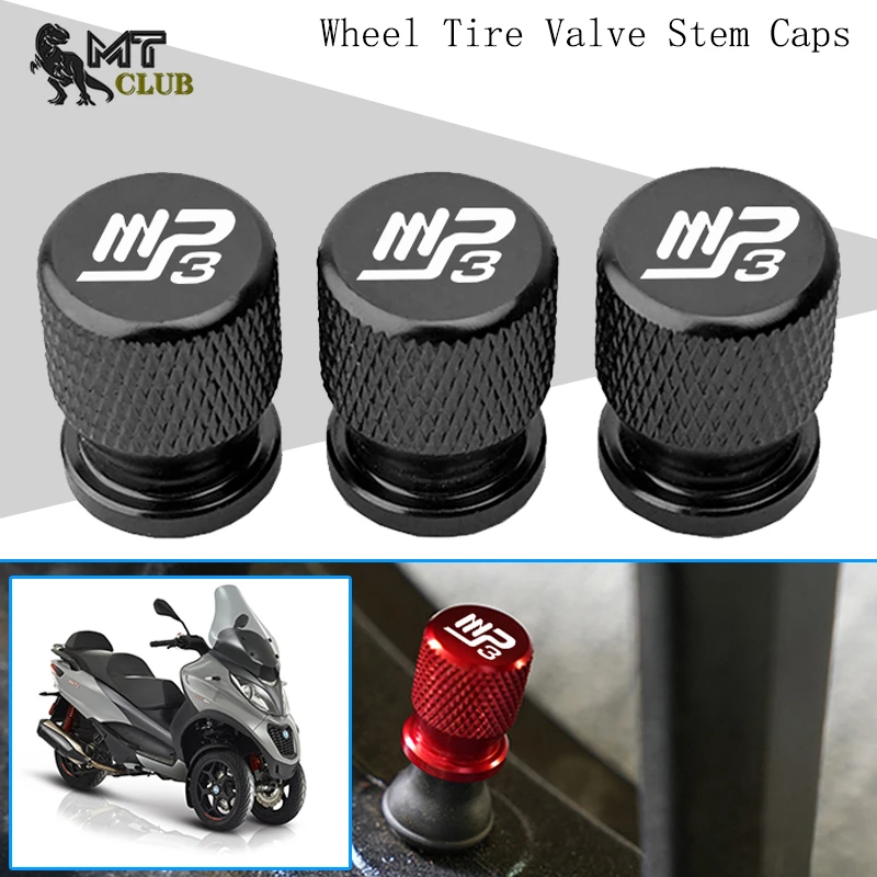 2023 New Motorcycle Accessories Wheel Tire Valve Caps Covers Case For Piaggio MP3300 MP3500 MP3 250 300 500 HPE Sport Scooter