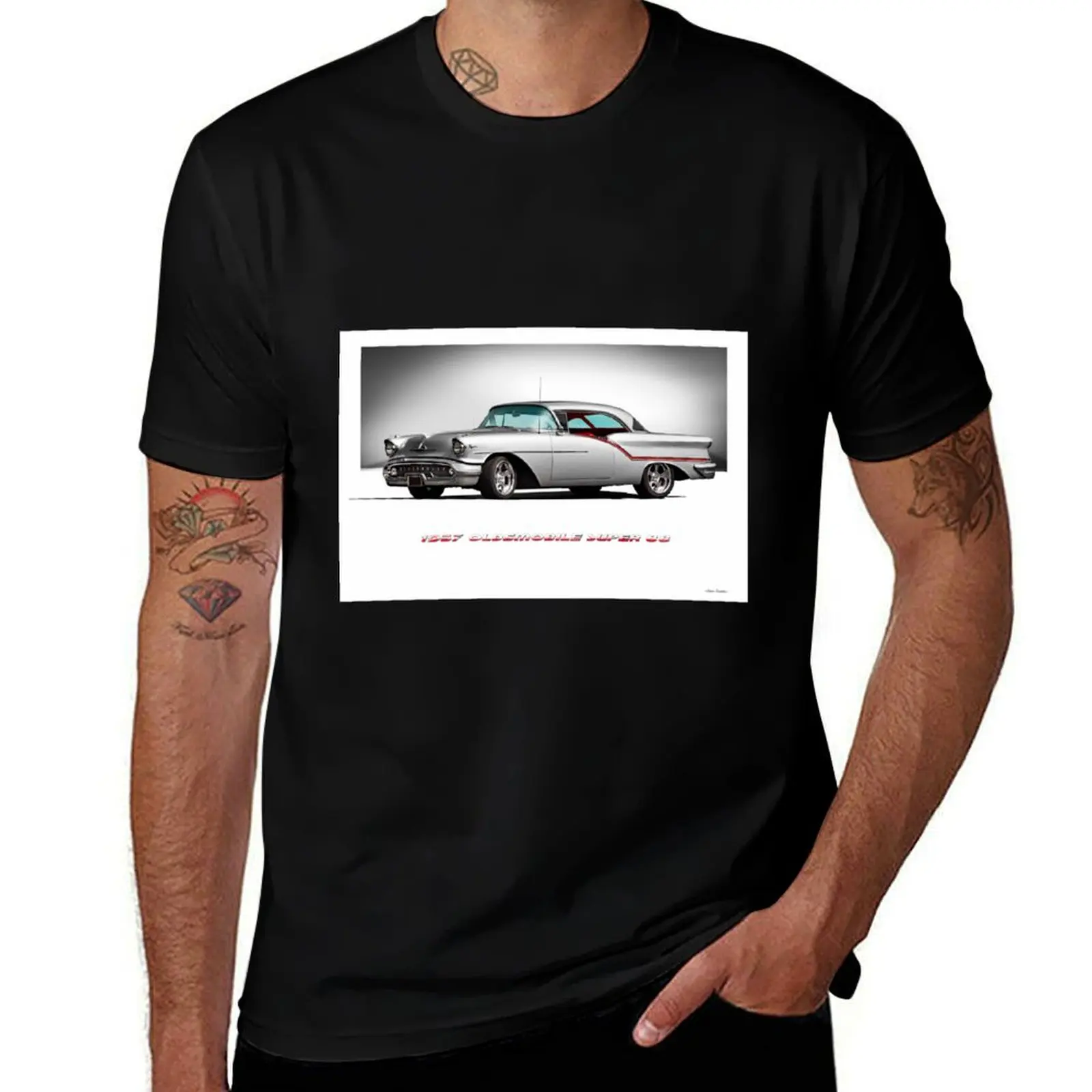 1957 Oldsmobile Super 88 Custom Hardtop T-Shirt blanks plus sizes luxury t-shirt tops men t shirt