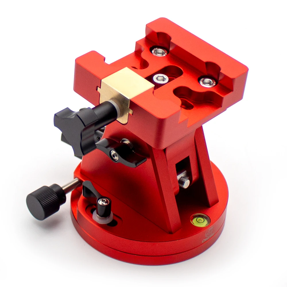 Base di montaggio equatoriale con regolazione della latitudine: elevata capacità di carico (39 kg), slot a coda di rondine, design anti-distacco