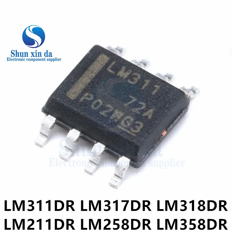 20PCS LM311 DIP-8 SOP-8 LM311P KA311 LM311DR LM311DT LM311DR2G LM311N LM311MX 311 SMD Differential Comparators IC