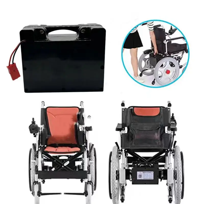 Wheelchair battery, suitable for 24V wheelchairs, can replace lead-acid batteries, supports 1000W, 24V, 20Ah, 70Ah 500-1000W