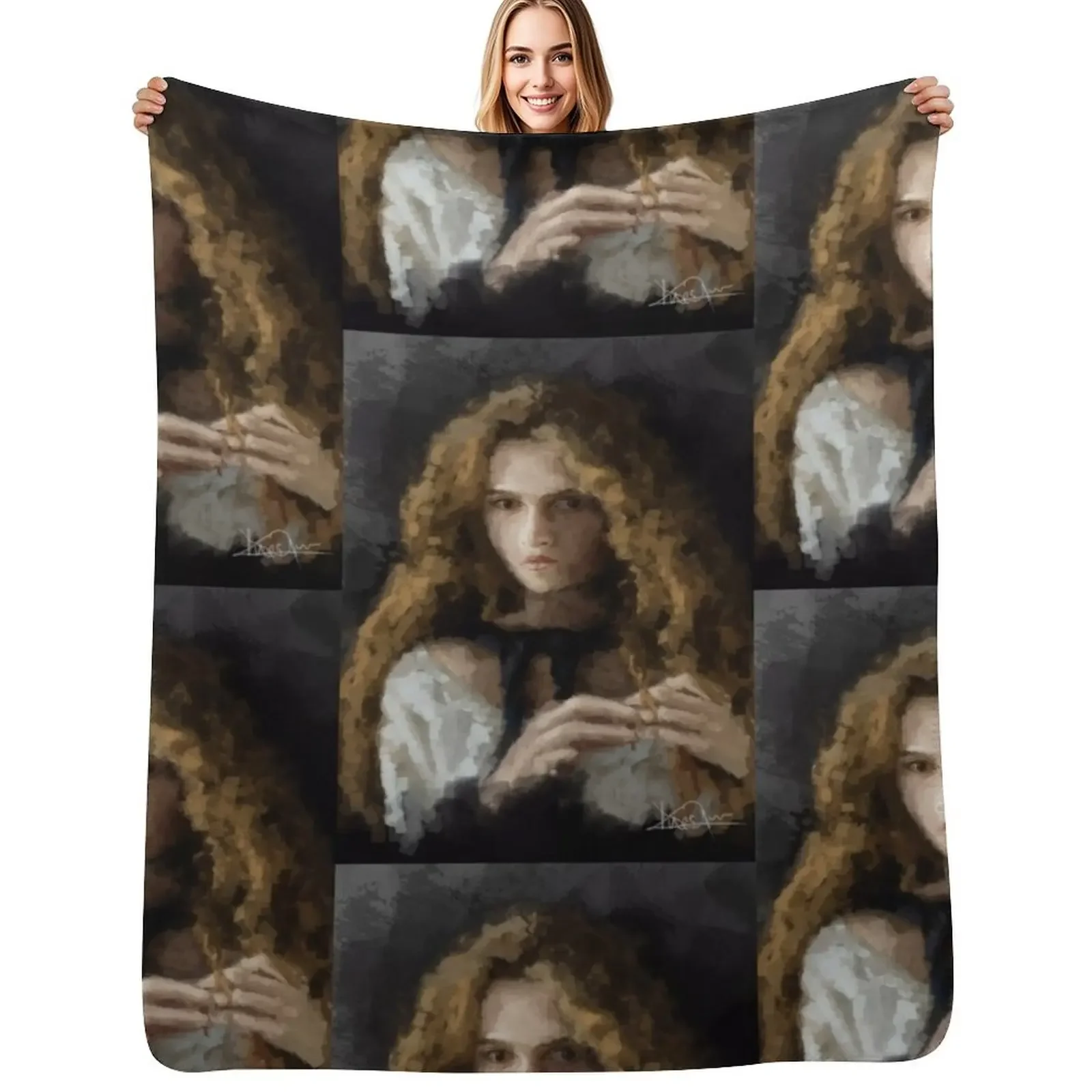 

Helena Bonham Carter Vintage Throw Blanket Custom Single Thins Blanket