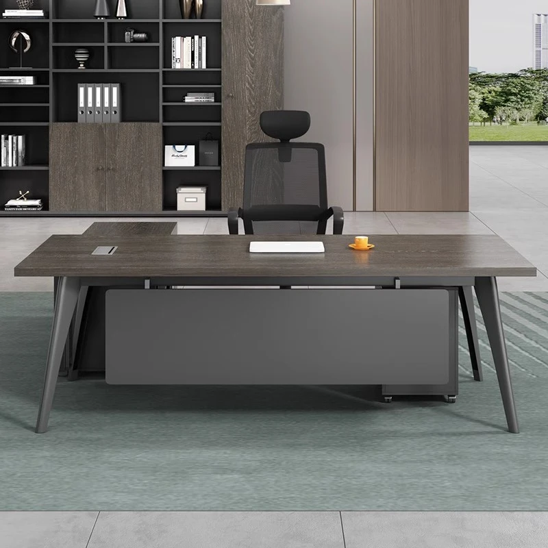 Single-Person , Simple Modern Executive , Office Commercial Computer Desk And Chair Set, General Manager