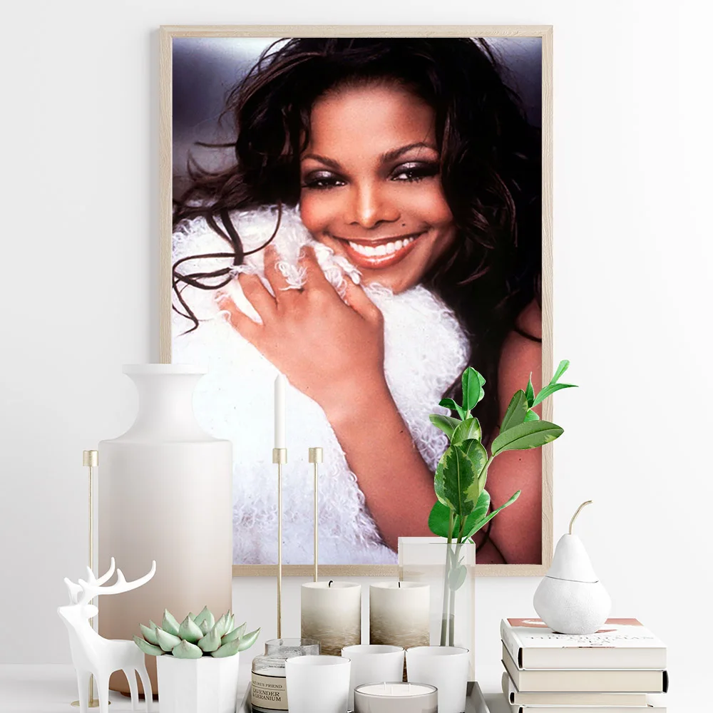 Janet Jackson Print Art Star Poster Actress Photo Canvas Painting Singer Music Wall Stickers Home Decor