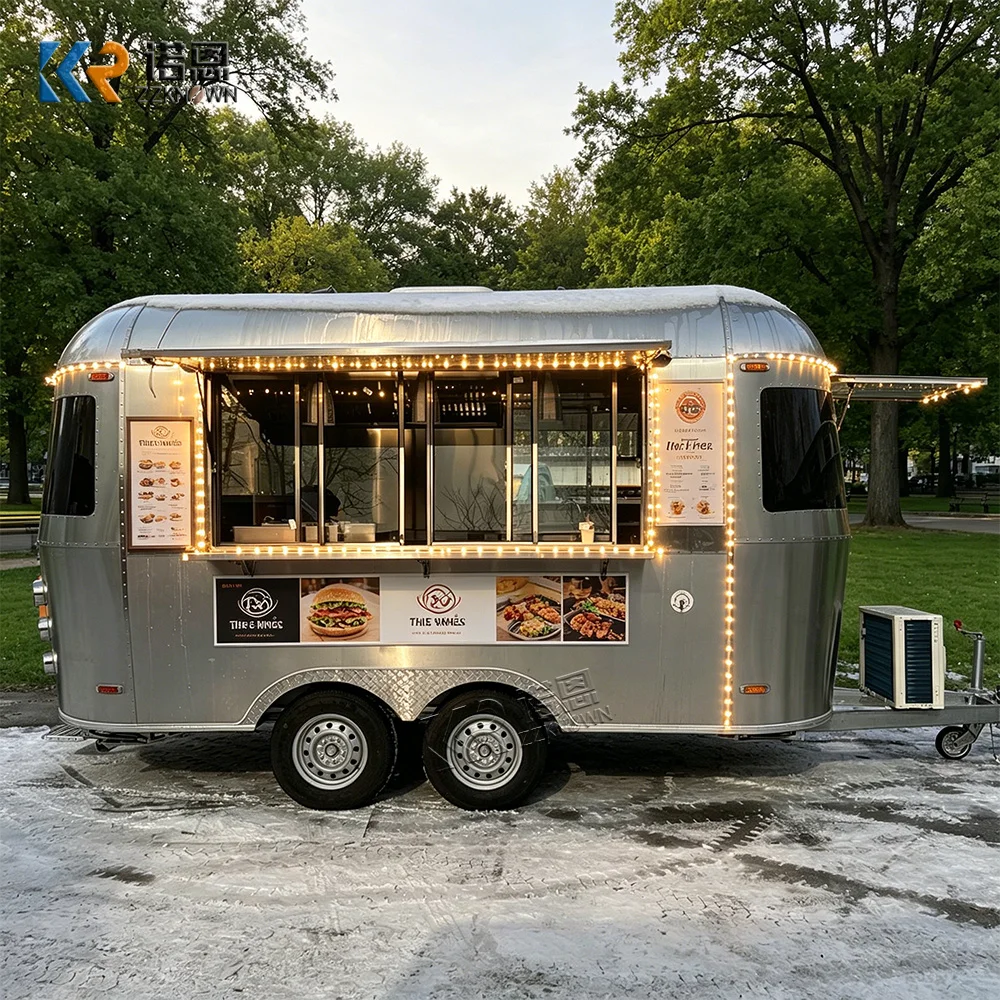 Custom Catering Food Truck Portable Catering Cart Mobile Restaurant Pizza Burger Food Trailer for Mobile Restaurant