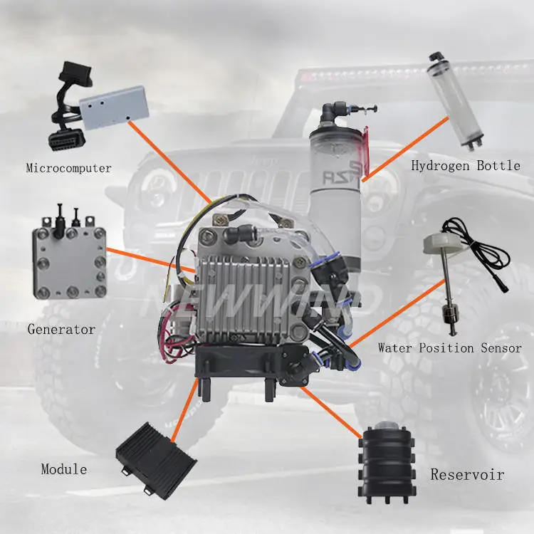 Crazy Hot Hydrogen Generator Car Kit Engine Parts Water Generator Fuel Cell System