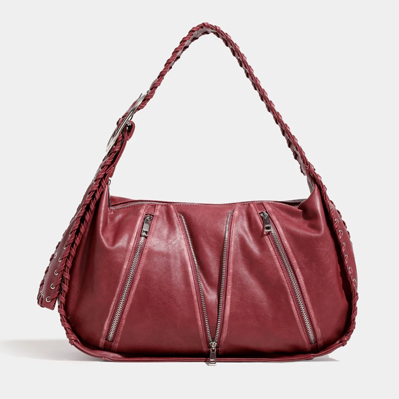 حقائب تحت الإبط منسوجة عتيقة للنساء حقيبة يد ومحفظة فاخرة مصممة لعام 2024 جديدة من البولي يوريثان ذات سعة كبيرة وأحزمة كتف واسعة عبر الجسم شحن مجاني وصول سريع #1