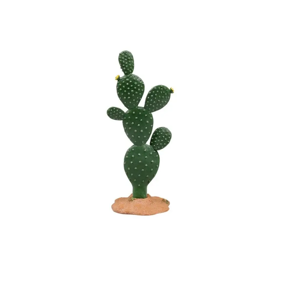 

Green Plant Model Realistic Artificial Plant Cactus Plastic Cute Artificial Tree Model DIY Crafts Simulated Cactus Home Decor