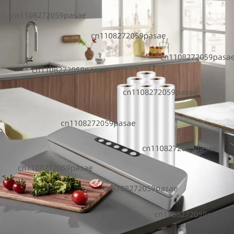 

Handheld Usb Rechargeable Mini Clamp Bag Sealer Food Plastic Bag Sealer Heat Sealing with Cutter Portable Vacuum Sealer
