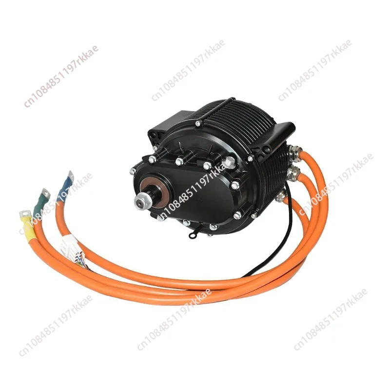 QS165 60H V3 Mid Drive Motor 9000W Dual Hall Sensor 1:2.37 Reduction Gear Spline Shaft for Electric Dirt Bike