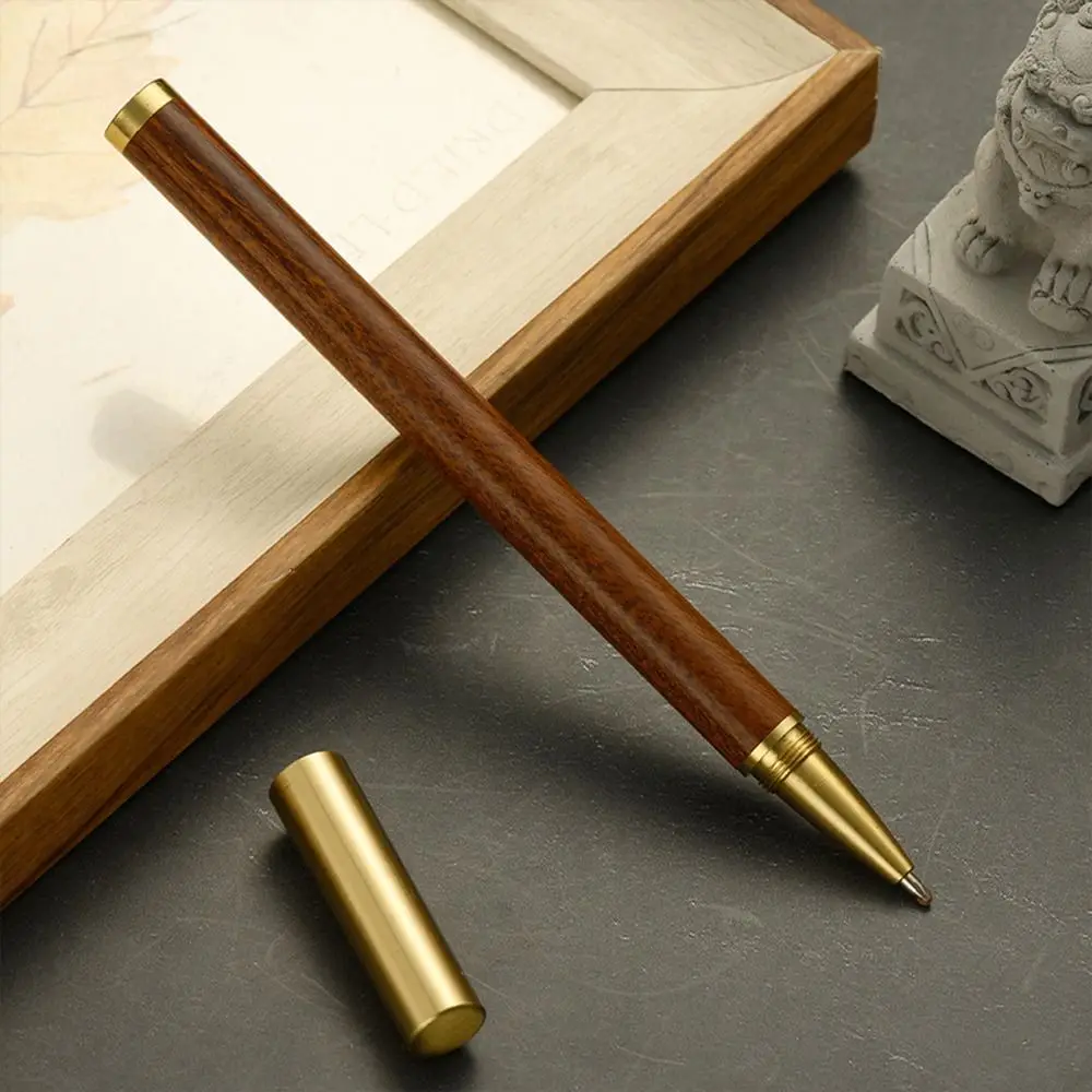

Luxury Wooden Ballpoint Pen 0.5mm Tip Quick-drying Gel Pen Neutral Pen Stationery Gift
