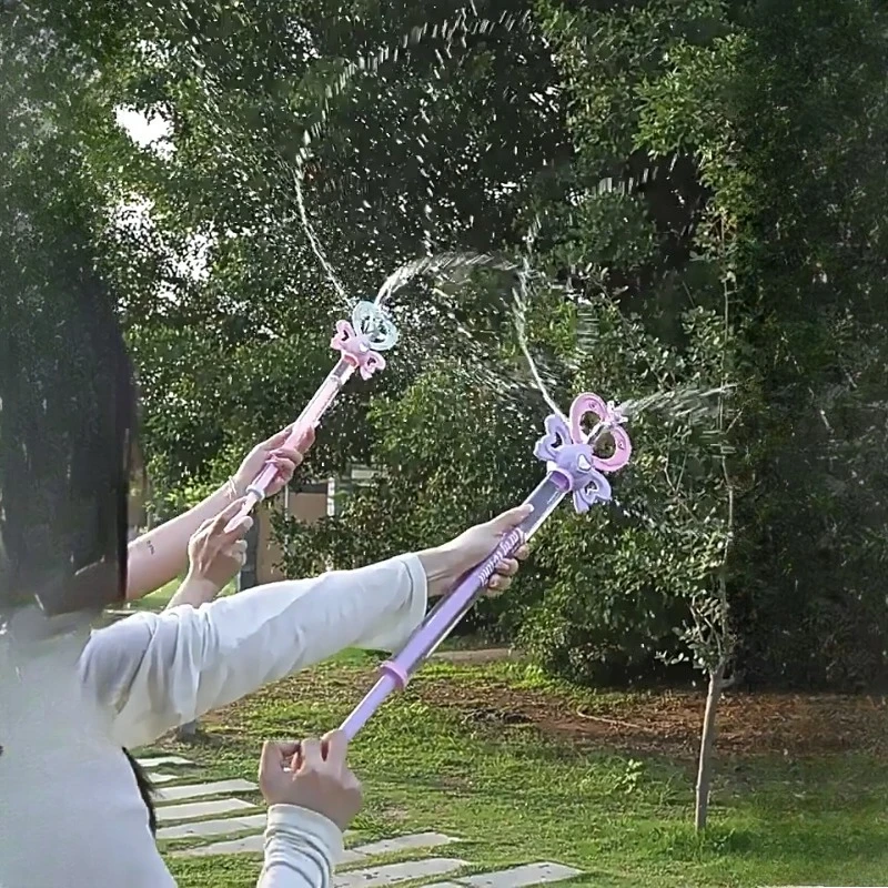 Magic Fairy Wand Water Gun Summer Water Play Toy Dual Mode Water Cannon for Kids Adults Birthday Gift for Water Battle Outdoor