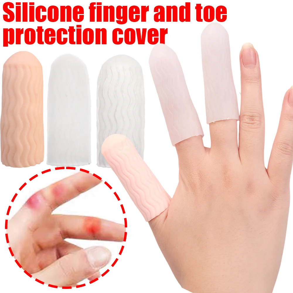 10pcs Silicone Toe Separator Finger Protector Gel Tubes Soft Corn Callus Corrector Pedicure Remover Bunion Foot Cover Care Tool