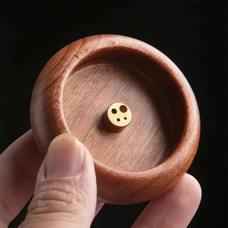 6/3/1 Stück Exquisiter Holz-Räucherstäbchenhalter für Sandelholz-Räucherstäbchen, Geeignet für Buddhistische Anbetung, Teeraum, Schreibtisch und Heimdekoration – Detail 5