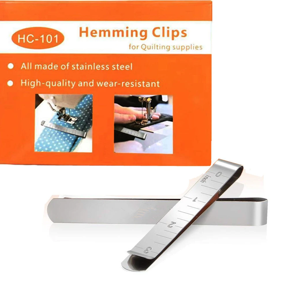 

40 Pcs Sewing Clips Metal Pinning and Marking Accessories 3 Inches Hemming Silver