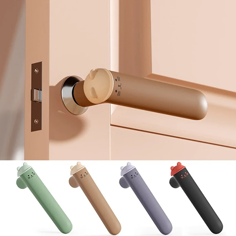 Anti-collision Silicone Pad Door Handle Bedroom Door Furniture Protective Cover Window Cold-proof Household