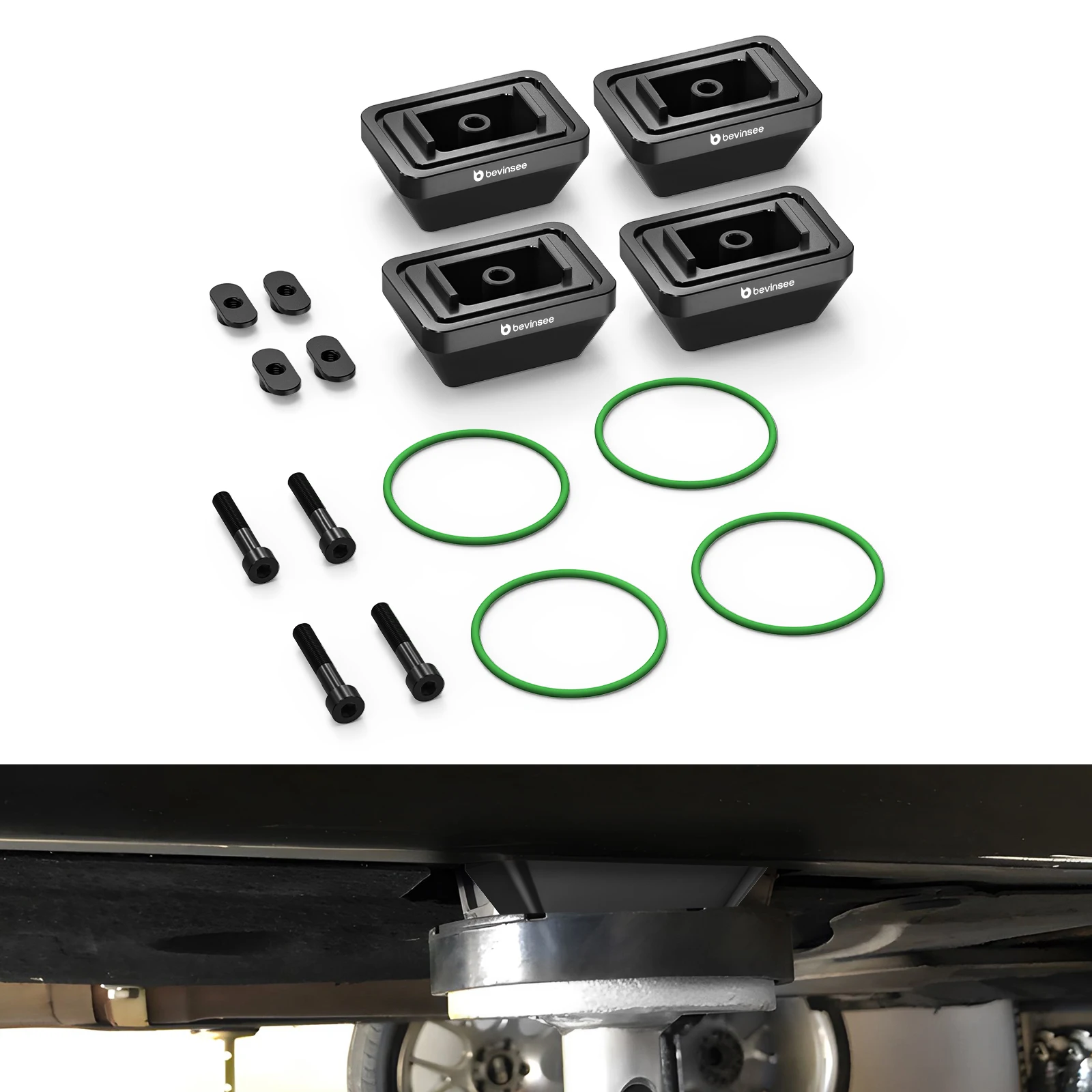 

Aluminum Jack Pads for BMW F20 F10 F21 E90 E91 E92 E93 E82 F30,M3 E90 E92 E93 F80, Replace 51717123311 51717164761 51717169981