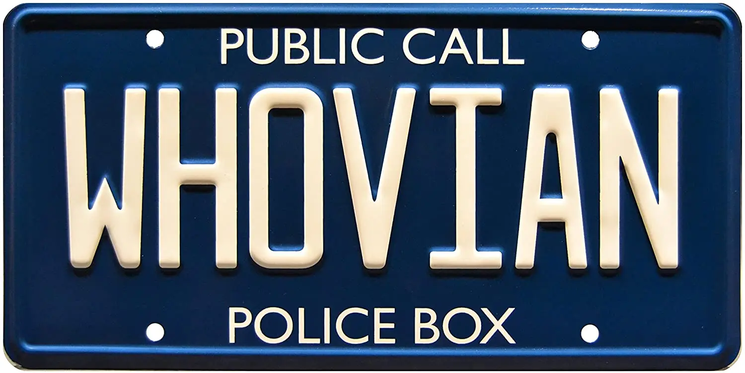 Whovian | Metal  License Plate