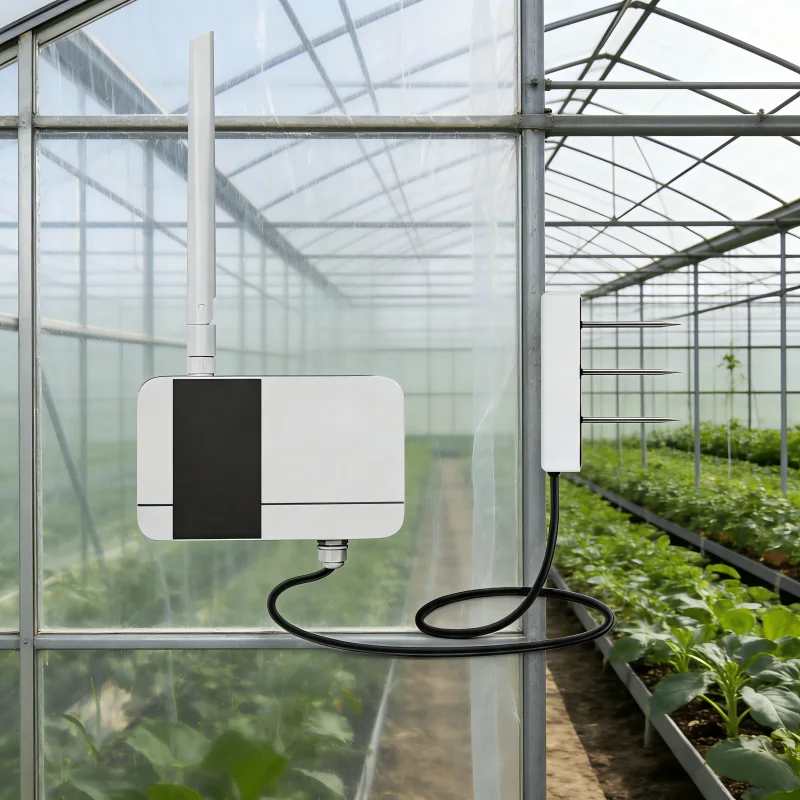Solar/Battery 316SS Probe IP68 LoRaWAN 3-in-1 Soil Sensor (Temp, Humidity, EC)