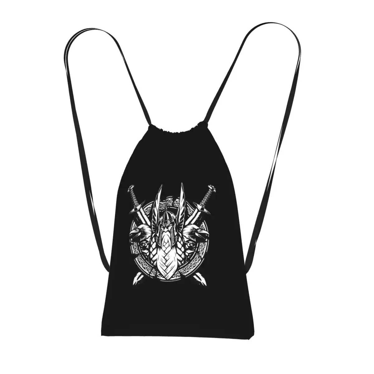 

Odin Vikings Viking Legend Backpacks Portable Drawstring Bundle Pocket Shoes Bag Book Bags for Travel School