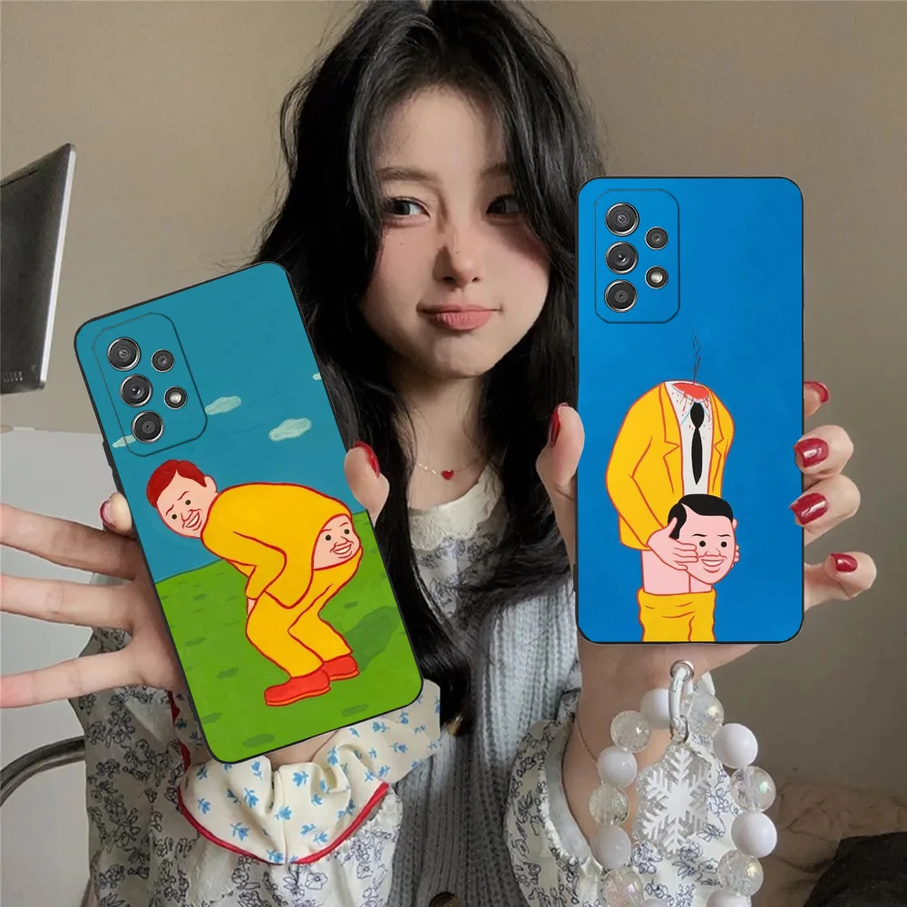 

Joan Cornella Art Phone Case For Samsung S24,23,22,30,21,10,9,Ultra,Plus,Lite,FE,5G Black Soft Case