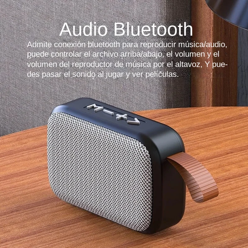 G2 Fabric Speakers Portable Mini Bluetooth-compatible Speaker Wireless Soundbar Outdoor Hifi Subwoofer Support TF Card FM Radio