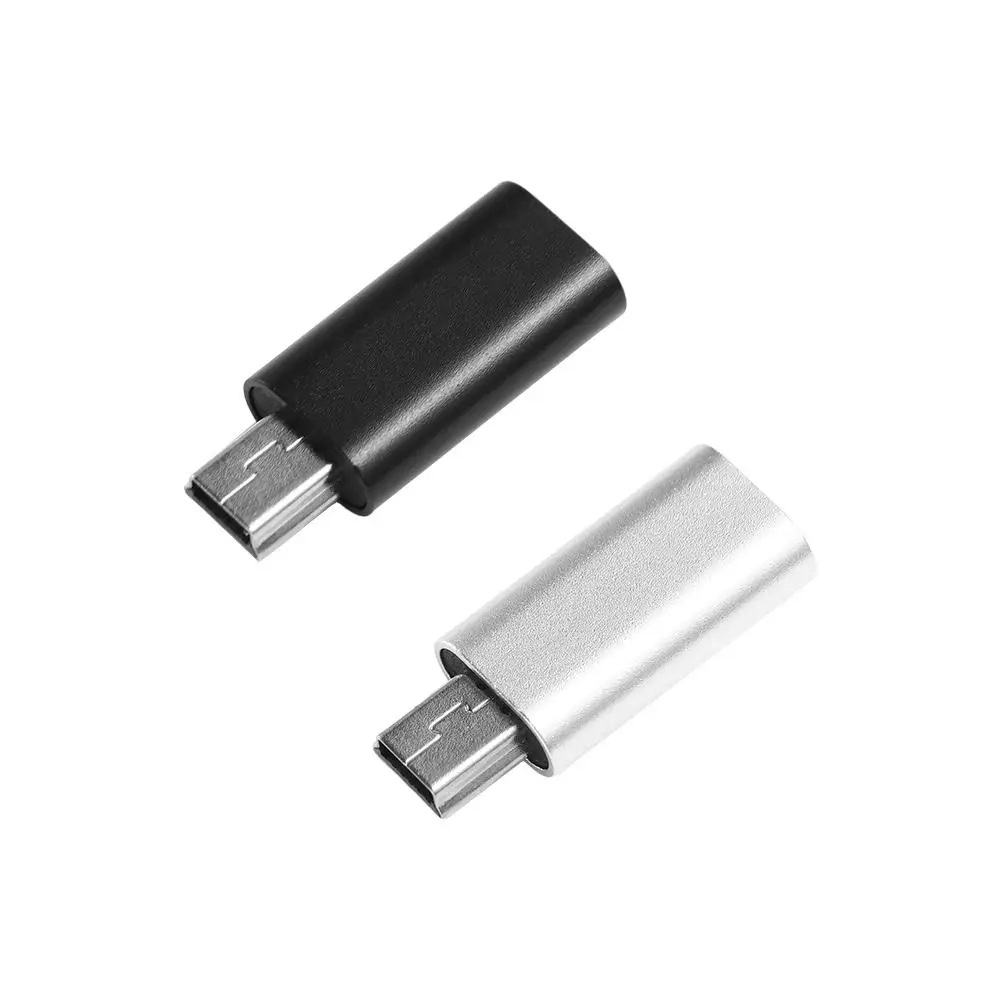 Mini USB Male USB Male Type C Female Data Transfer Connector OTG Adapter Mini USB To Type-C Connector Mini 5 Pin USB Adapter