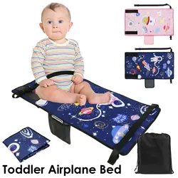 Kids Travel Airplane Bed Portable Children Pedals Beds Foot Leg Rest Hammock Baby Footrest Bed Toddler Airplane Seat Extender