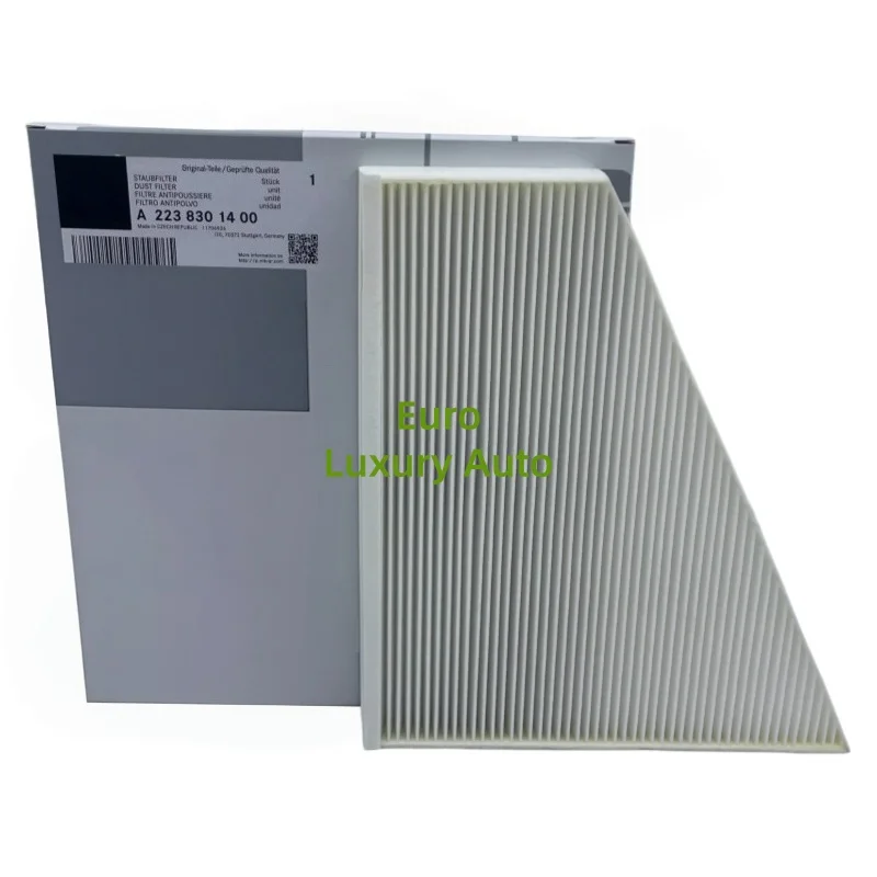 Original Cabin Air Filter A2238301400 for Mercedes‑Benz S‑Class V223 2.5 S 400 EQ Boost, Z223 3.0 S 480 Maybach EQ Boost 4‑matic