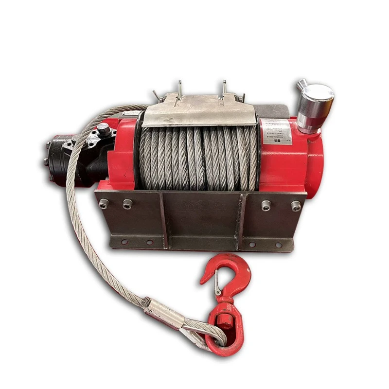 4 ton Hydraulic Winch recovery truck winch with manual clutch wire rope hook Winches